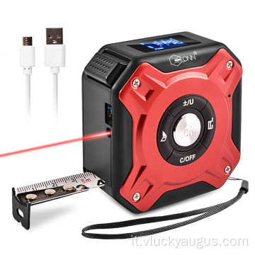 Strumento di misurazione laser al misuratore laser tascabile USB